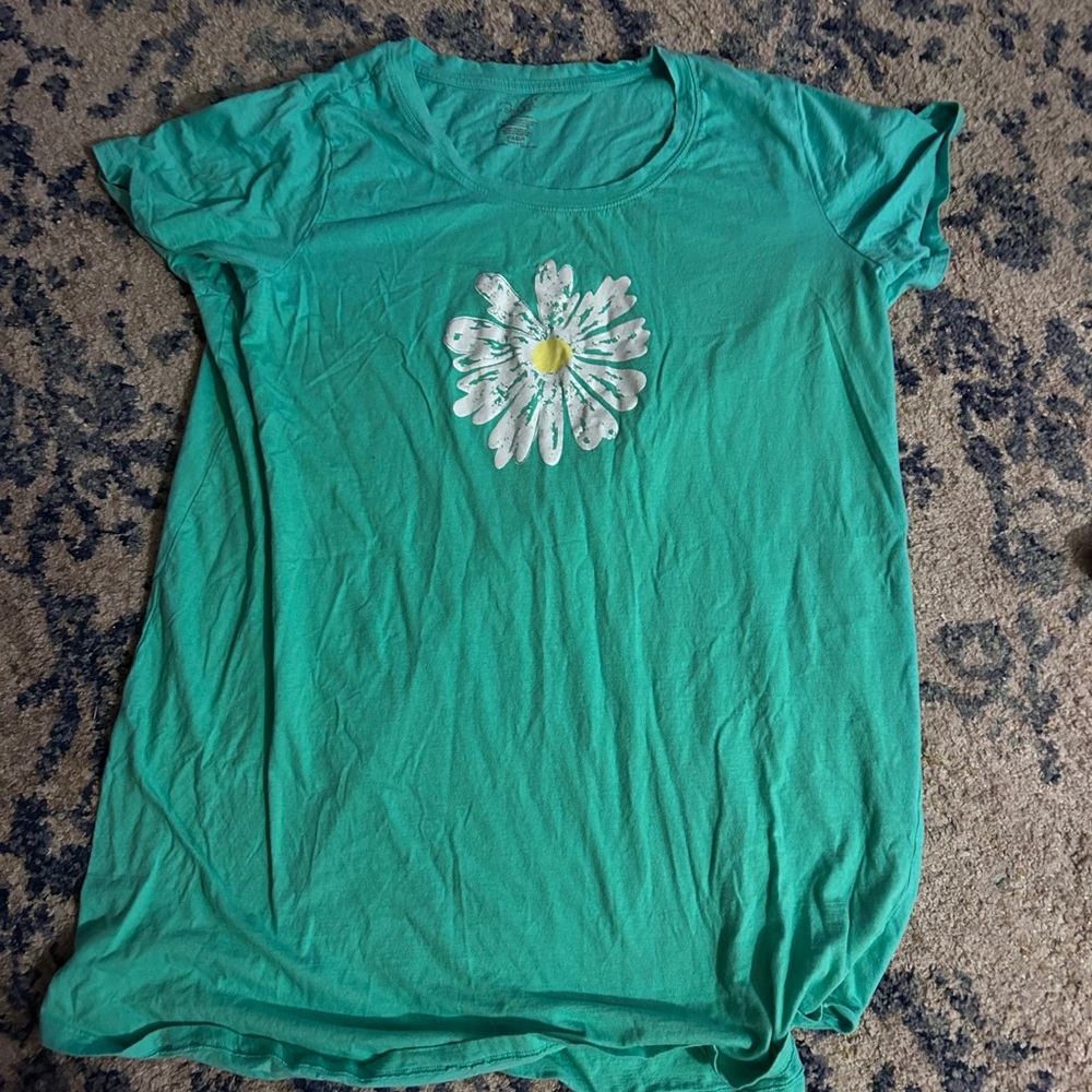 Green Floral Women's Night Gown